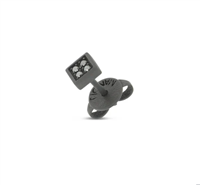 Solo pendiente Mano-J. in Titanio Diamante Black 0.06 Ct TNMOQ1001 - TNMOQ1001